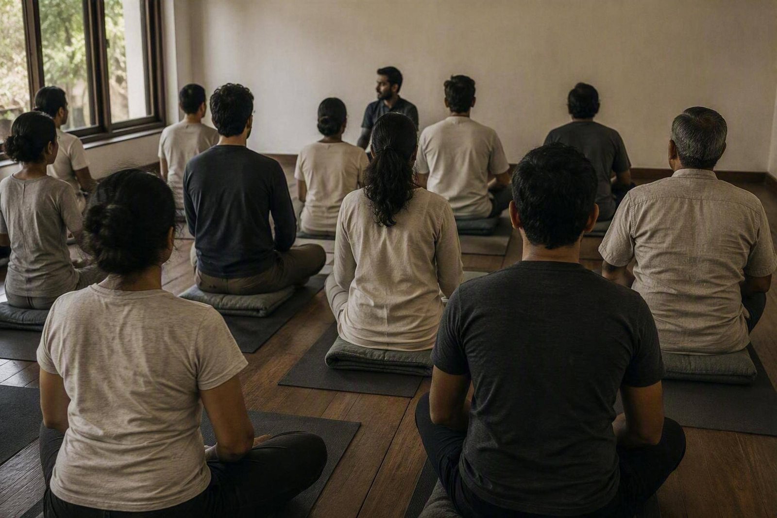 A group practice session